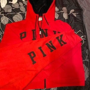 Victoria Secret PINK Red Jogger Set